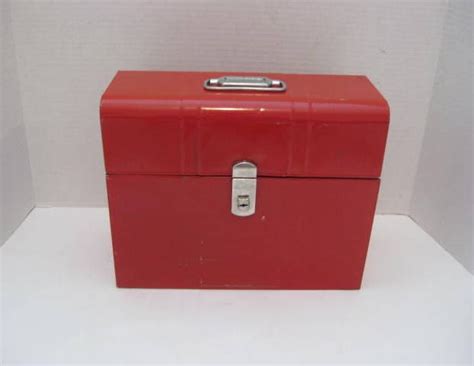 red metal button box|Vintage Red CLIMAX Push Button Utility Box .